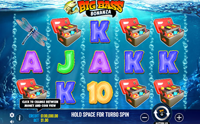 La tragaperras online Big Bass Bonanza en el casino DaznBet en España.