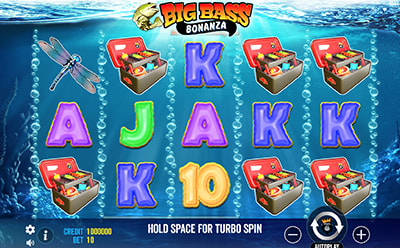La tragaperras online Big Bass Bonanza en el casino PartyCasino en España.