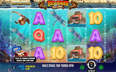 La tragaperras online Big Bass Splash en el Eucasino en España.