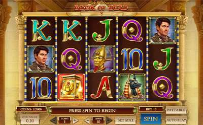 La tragaperras online Book of Dead en el casino bet365 en España.