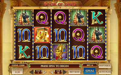 La tragaperras online Book of Dead en el casino Enracha en España.