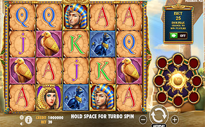 La tragaperras online Eye of Cleopatra en el casino Codere en España.