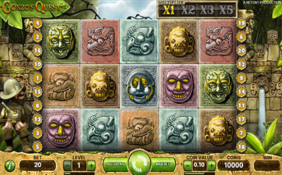 La tragaperras online Gonzo’s Quest en el casino GoldenPark en España.