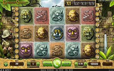 La tragaperras online Gonzo’s Quest en el casino PokerStars en España.