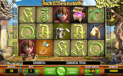 La tragaperras online Jack and the Beanstalk en el casino PokerStars en España.