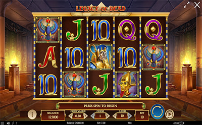 La tragaperras online Legacy of Dead en el casino OneCasino en España.