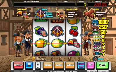 La tragaperras online Los Tres Espadachines en el casino TodoSlots en España.
