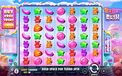 La tragaperras online Sugar Rush en el casino Swift Casino en España.