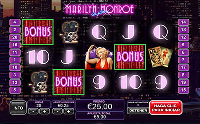 Tres Scatters activan la función del Bonus