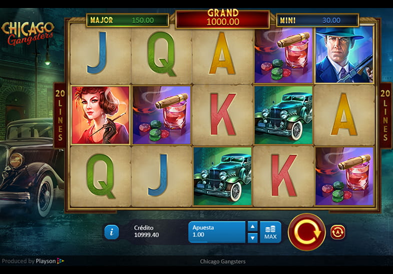 La slot Chicago Gangsters en version demo.