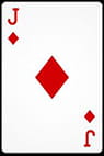 Jugar a cartas – Jota de rombos.