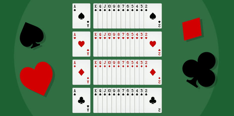 Jugar a cartas: los mazos y los palos.