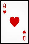 Jugar a cartas – Reina de corazones.