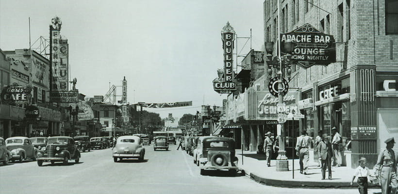 Las Vegas en los años 40.