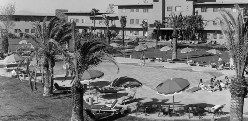 El hotel Famingo de Las Vegas en 1947.