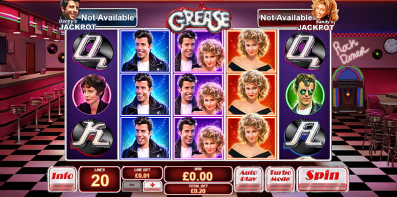La tragaperras Grease de Playtech