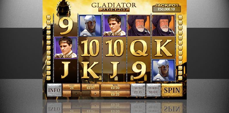 Tragaperras Gladiator Jackpot basada en la película Gladiator