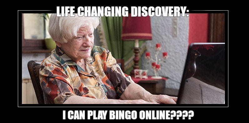 Darte cuenta de que puedes jugar al bingo online.