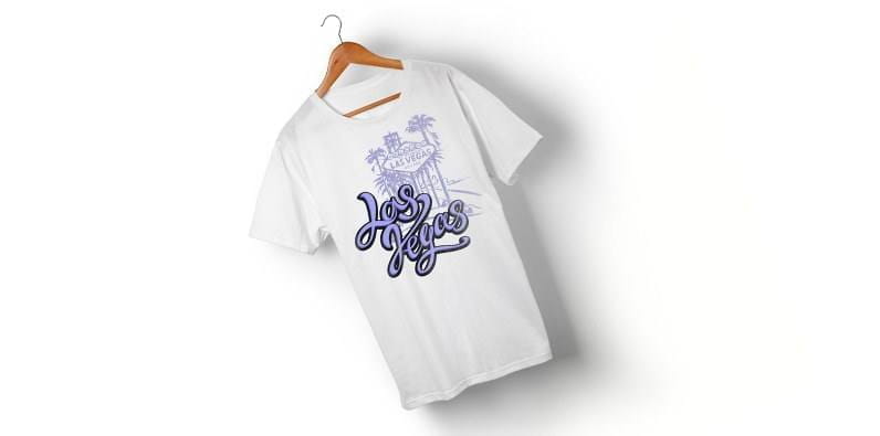 Camiseto con letrero "Las Vegas" 