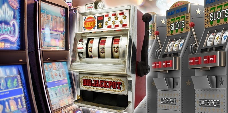 diferentes máquinas de slots físicas