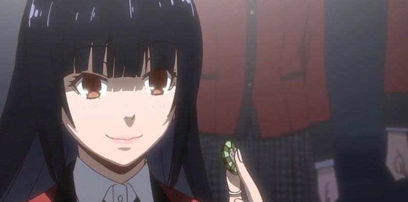 La protagonista de la serie de anime Kakegurui