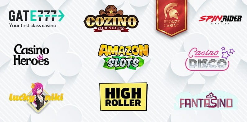 Logotipos de los mejores casinos online temáticos
