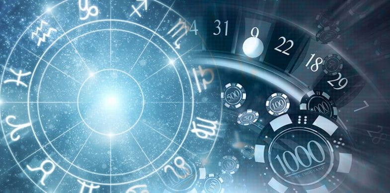 La rueda de la ruleta y la rueda de una carta astrológica