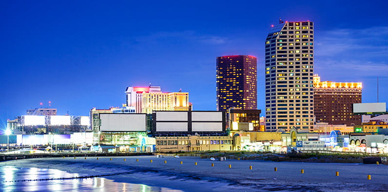 Atlantic City es uno de los centros de juego más famosos de EE. UU. 