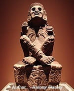 El dios mesoamericano de los juegos de azar Macuilxochitl