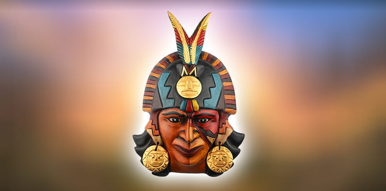 Máscara de un guerrero azteca