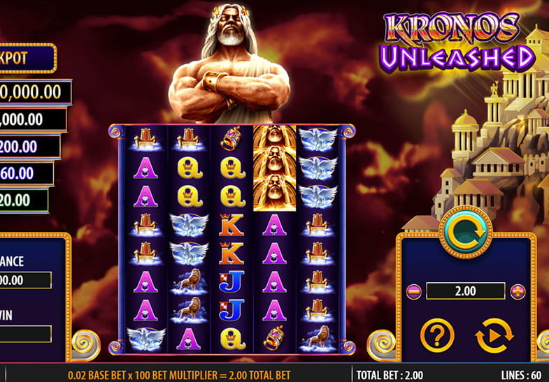 Captura de pantalla del juego de slot Kronos Unleashed de SG Interactive