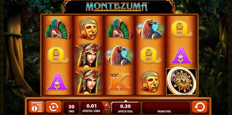Captura de pantalla de la slot Montezuma 