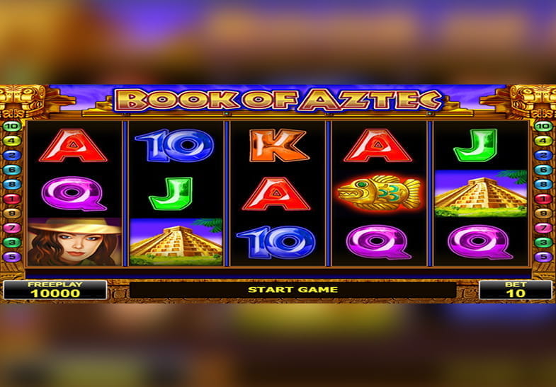 Pantalla de la slot Book of Aztec 