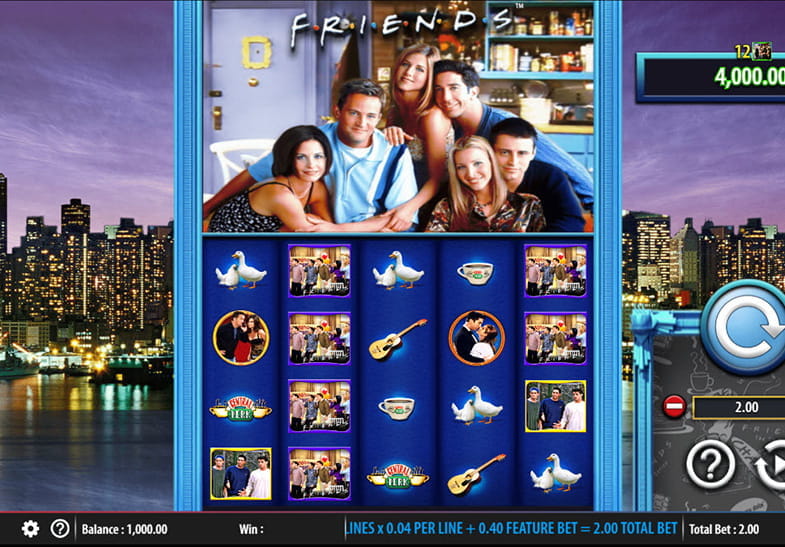 Captura de pantalla de la slot Friends de SG Interactive 