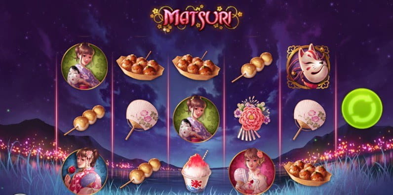 Captura de pantalla de la slot Matsuri