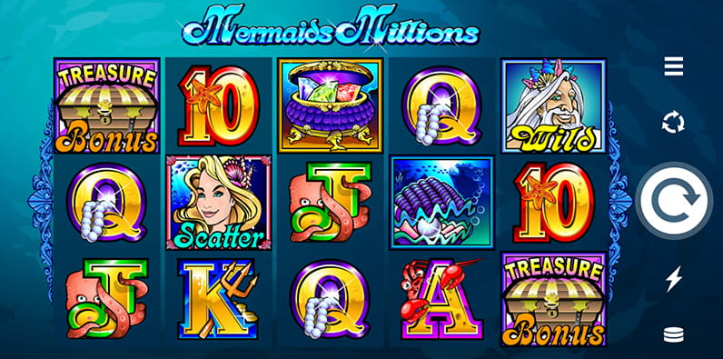 Captura de pantalla de la slot Mermaids Millions de Microgaming 