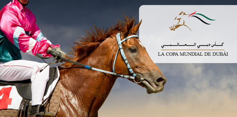 Carreras de caballos en Dubái.