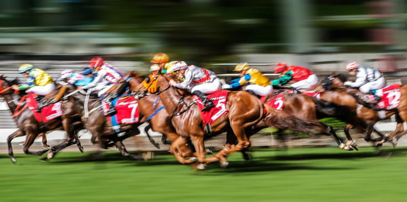 Carreras de caballos en America del Norte.