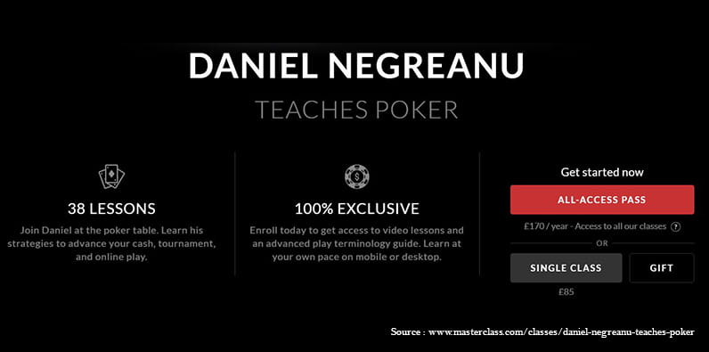 La clase magistral de Daniel Negreanu puede ser un excelente regalo