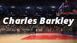 Una cancha de baloncesto y el nombre de Charles Barkley