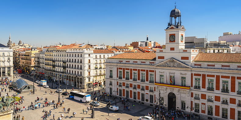 Plaza Puerta del Sol en Madrid. 