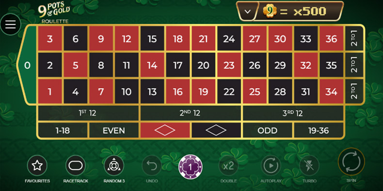 Ruleta online con bote 9 Pots of Gold.